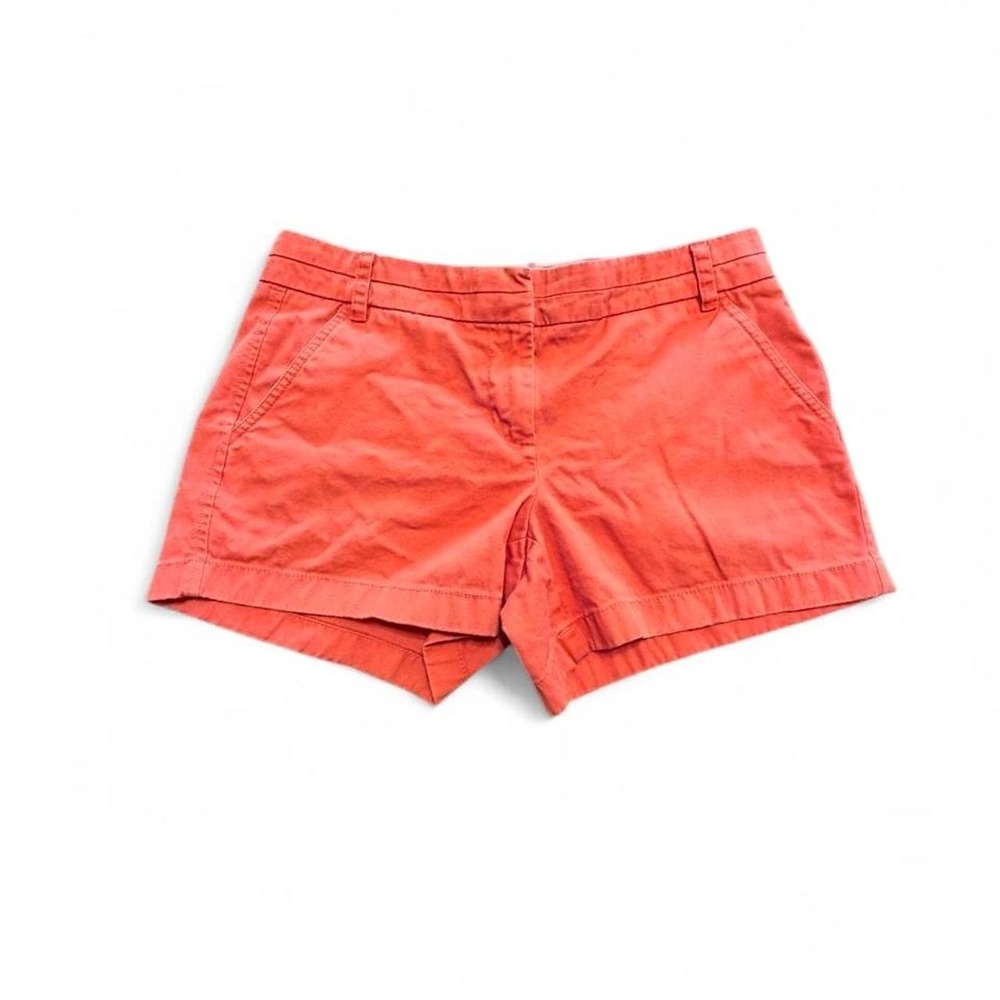 Dark Orange J.Crew Chino Shorts
